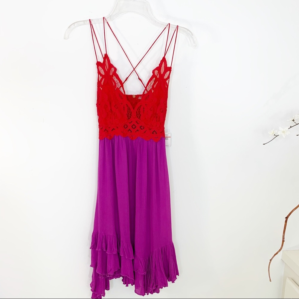 Free People Adella Lace Bodice Slip Dress NWT XS - Picture 10 of 14